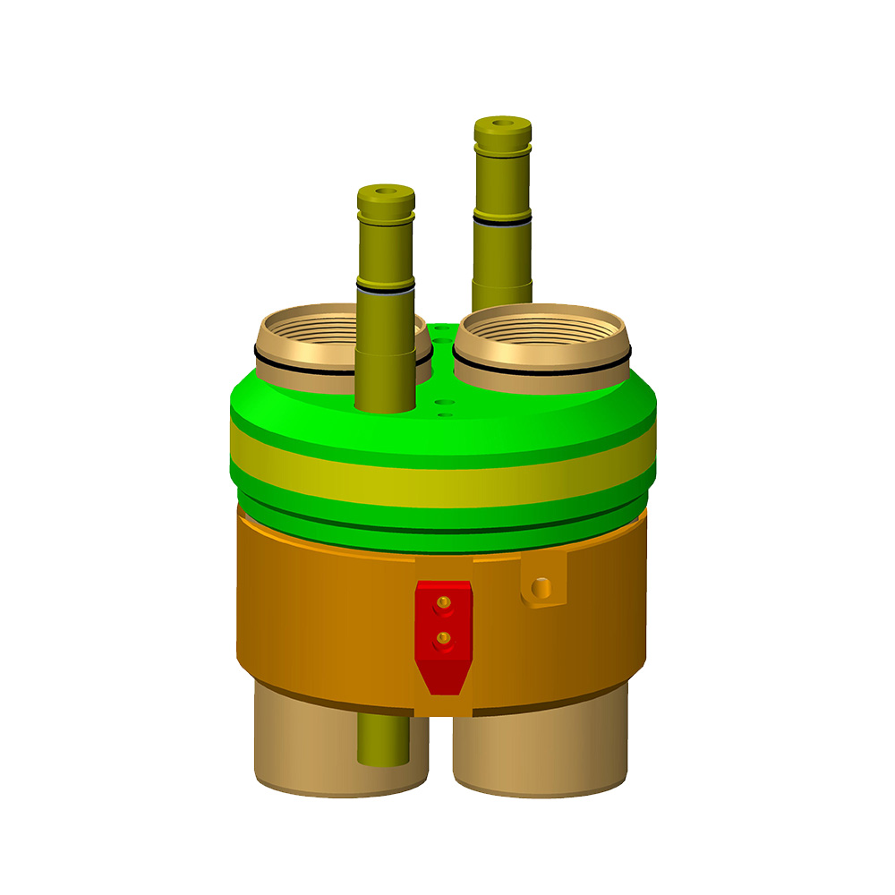 Gantungan tabung untuk tabung ganda